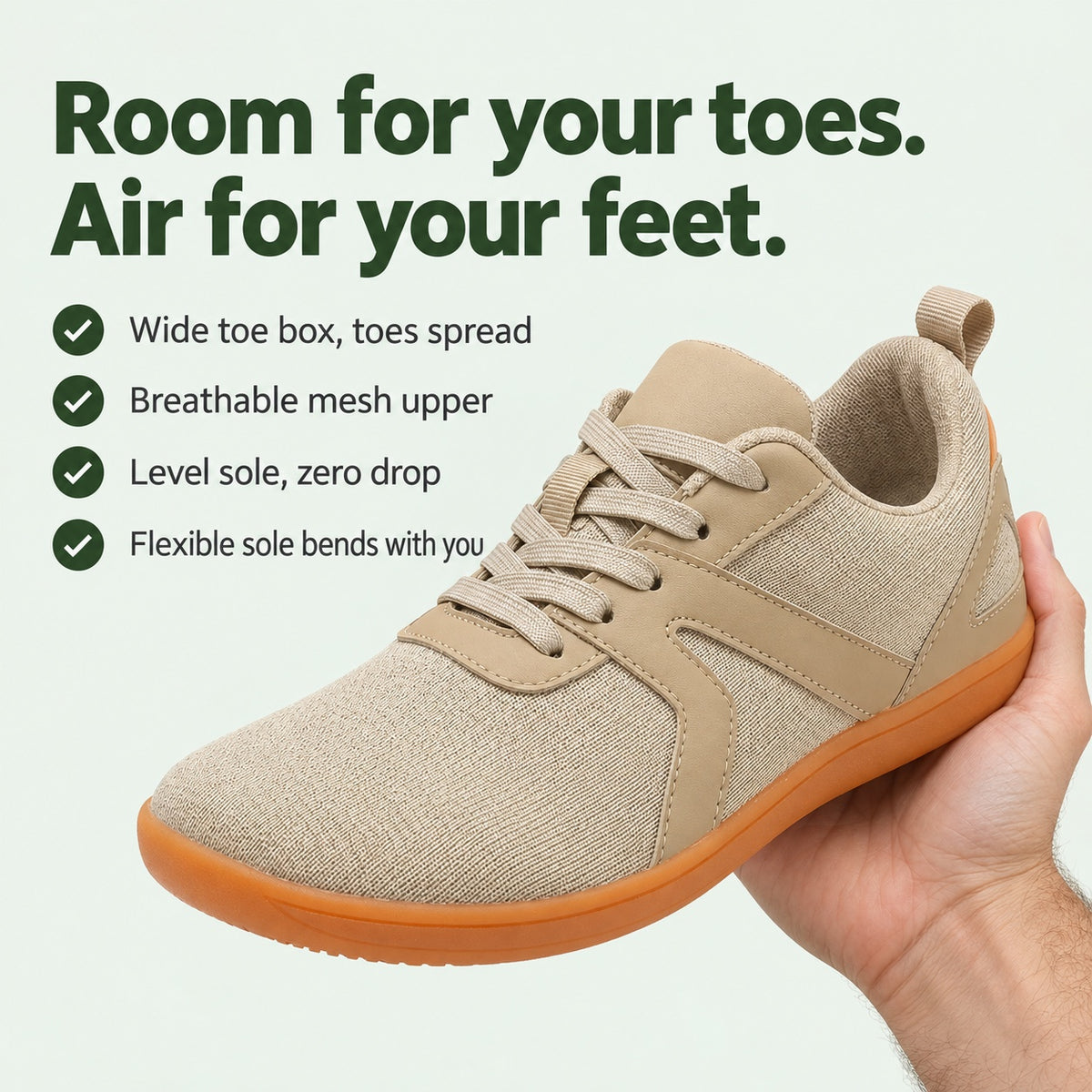 Hoffman – Unisex Barefoot Sneakers, key benefits