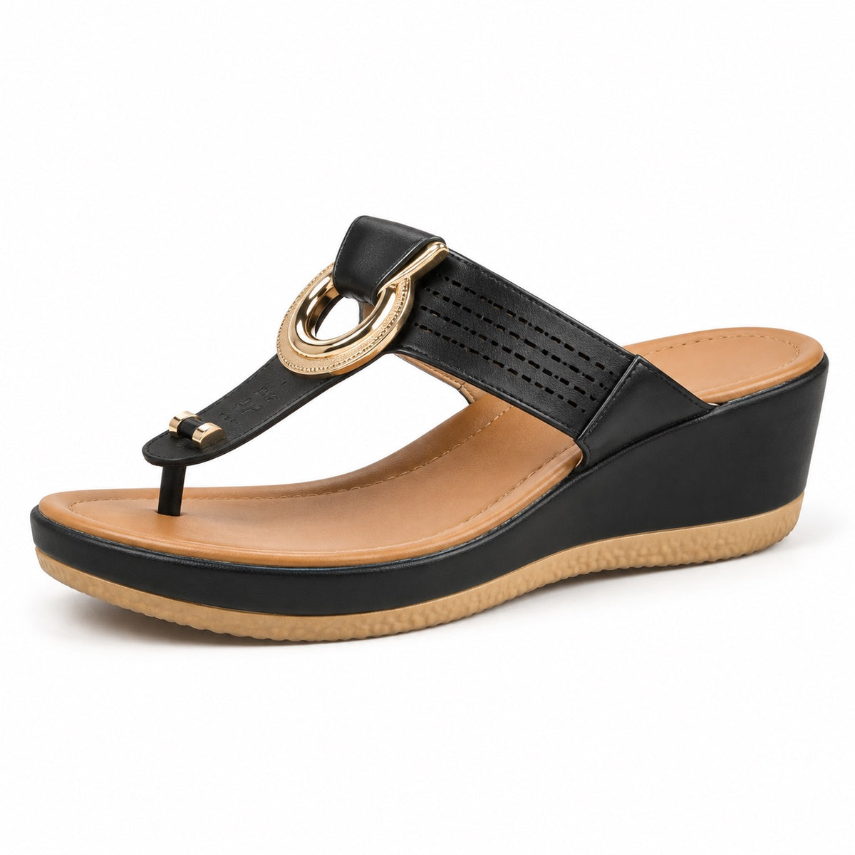 Hubbard – Unisex Wide Toe Box Sandals in Black