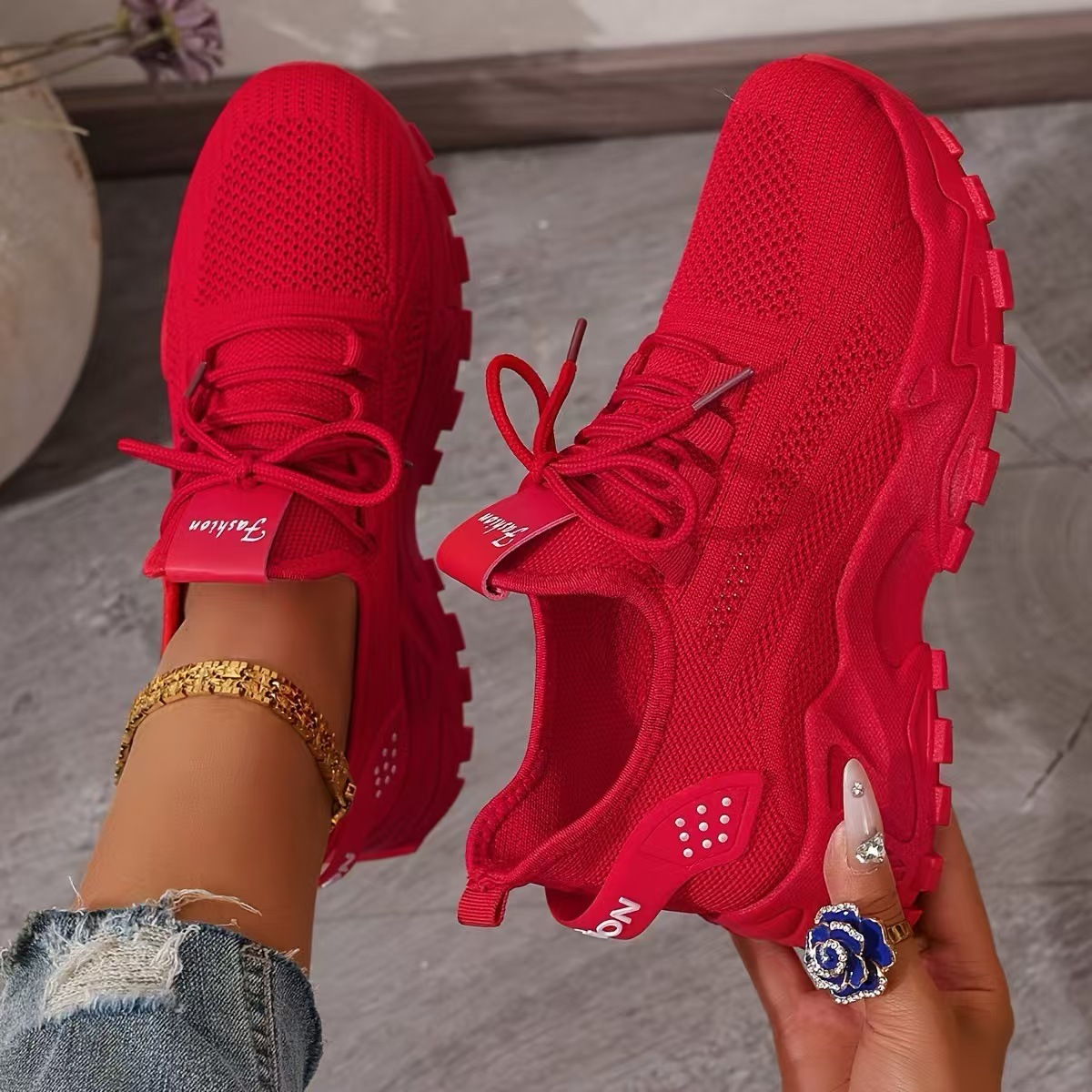 Hermance | Chunky Lace-Up Sneakers for Women