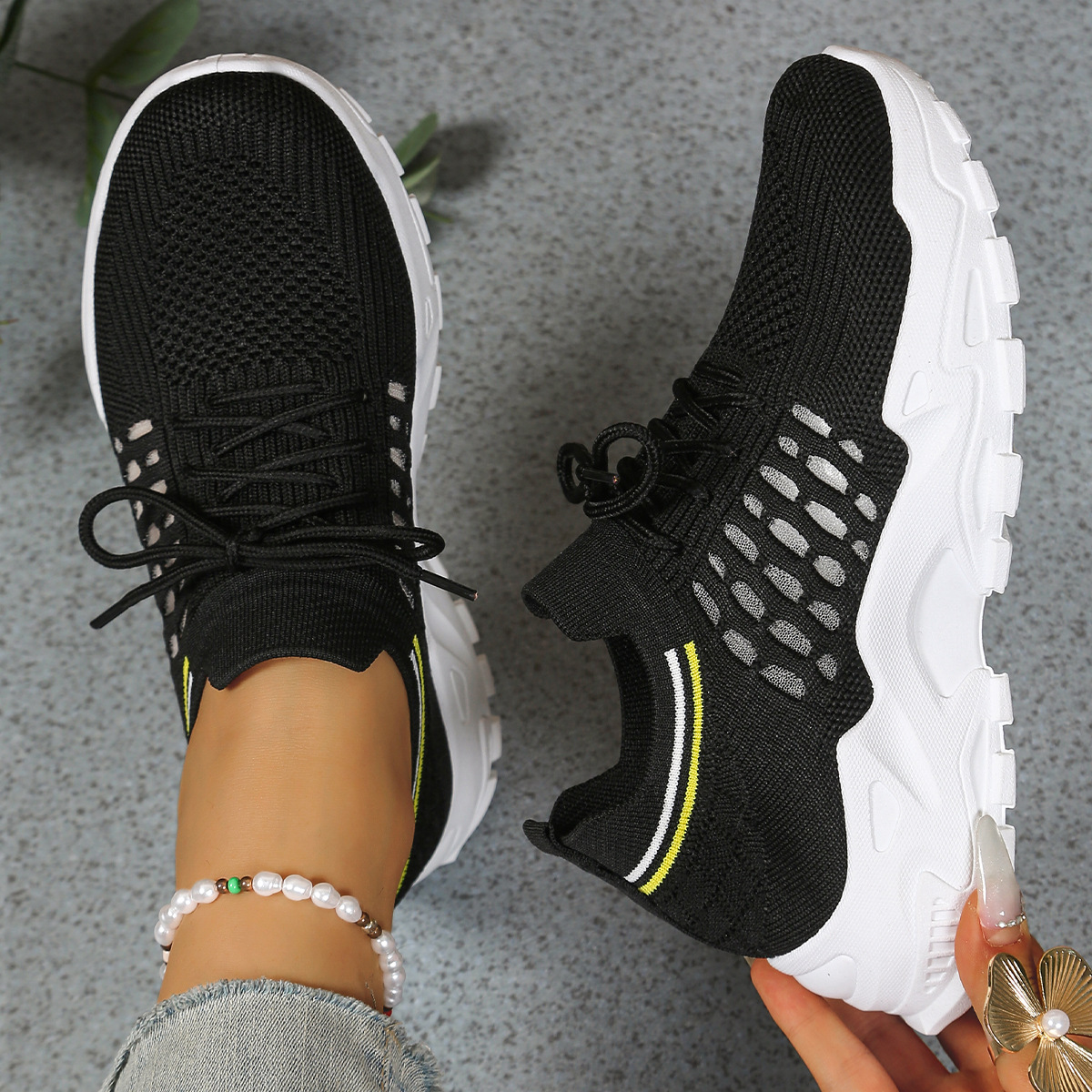Hermance | Chunky Lace-Up Sneakers for Women
