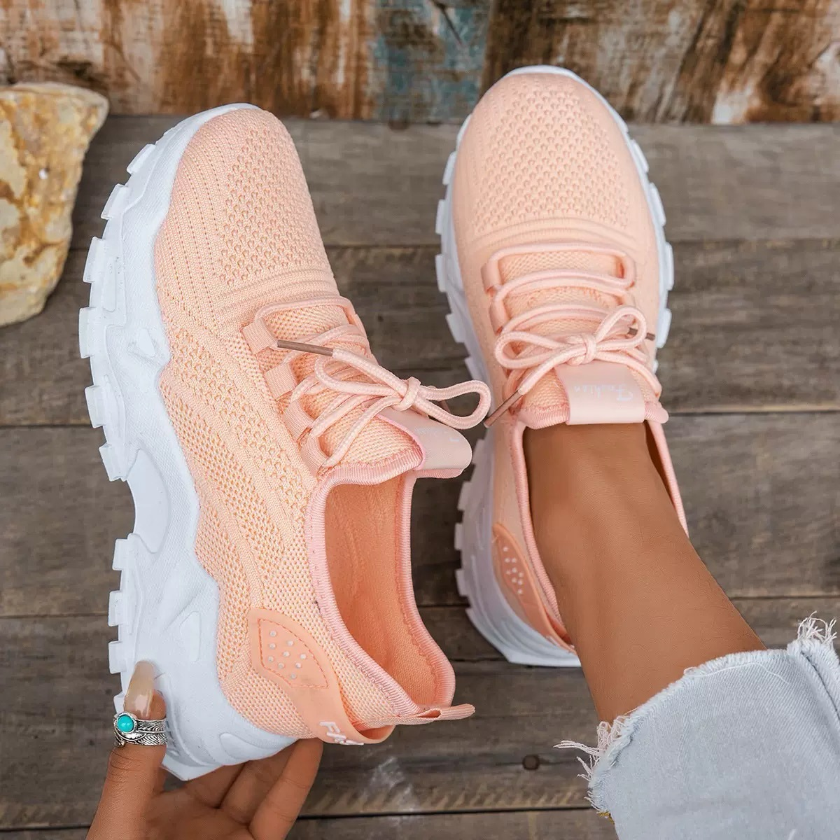 Hermance | Chunky Lace-Up Sneakers for Women