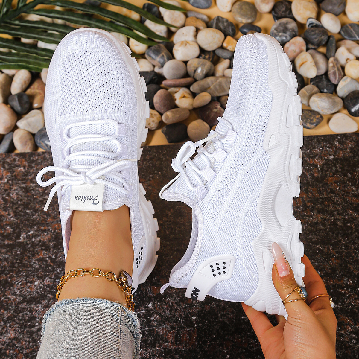 Hermance | Chunky Lace-Up Sneakers for Women