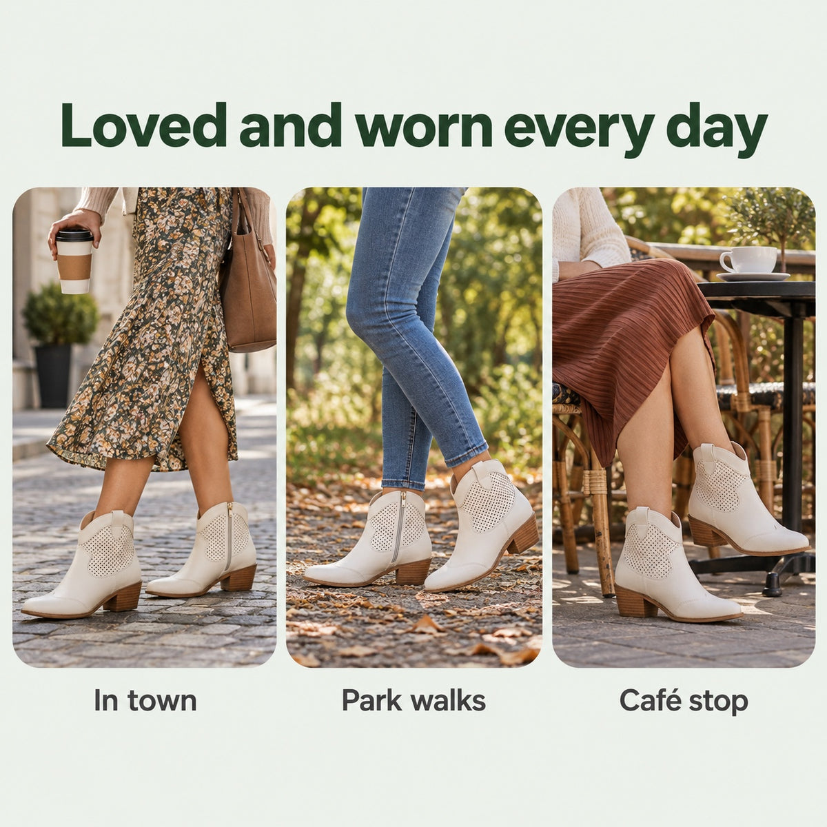 Iris – Women's Western Ankle Boots, worn every day
