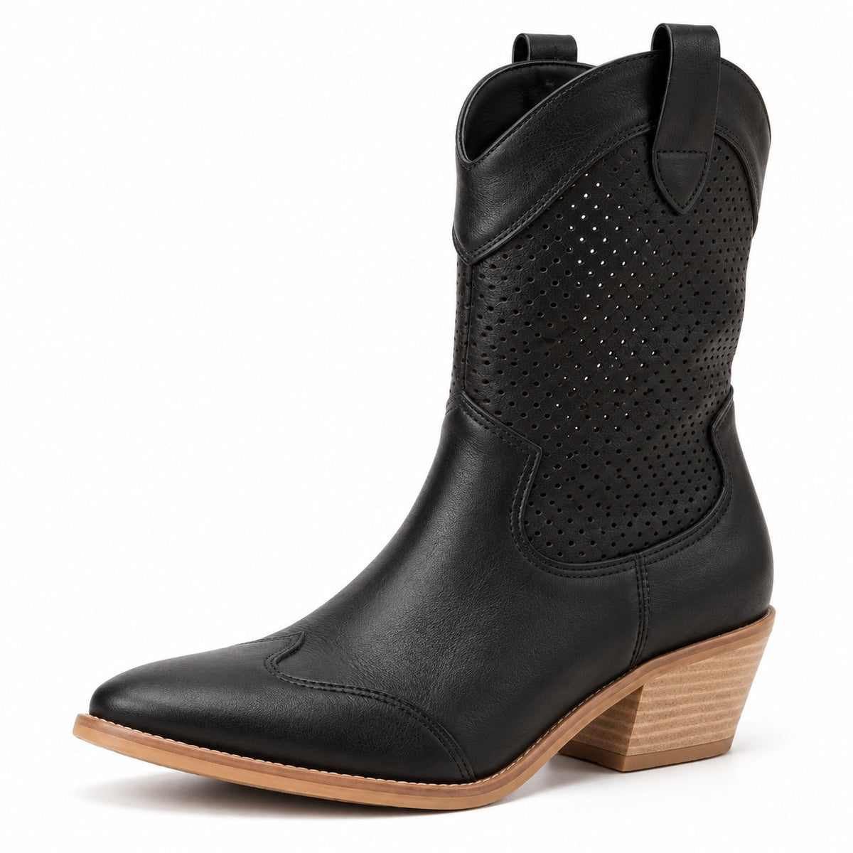 Iris – Women's Wide Calf Boots in Black