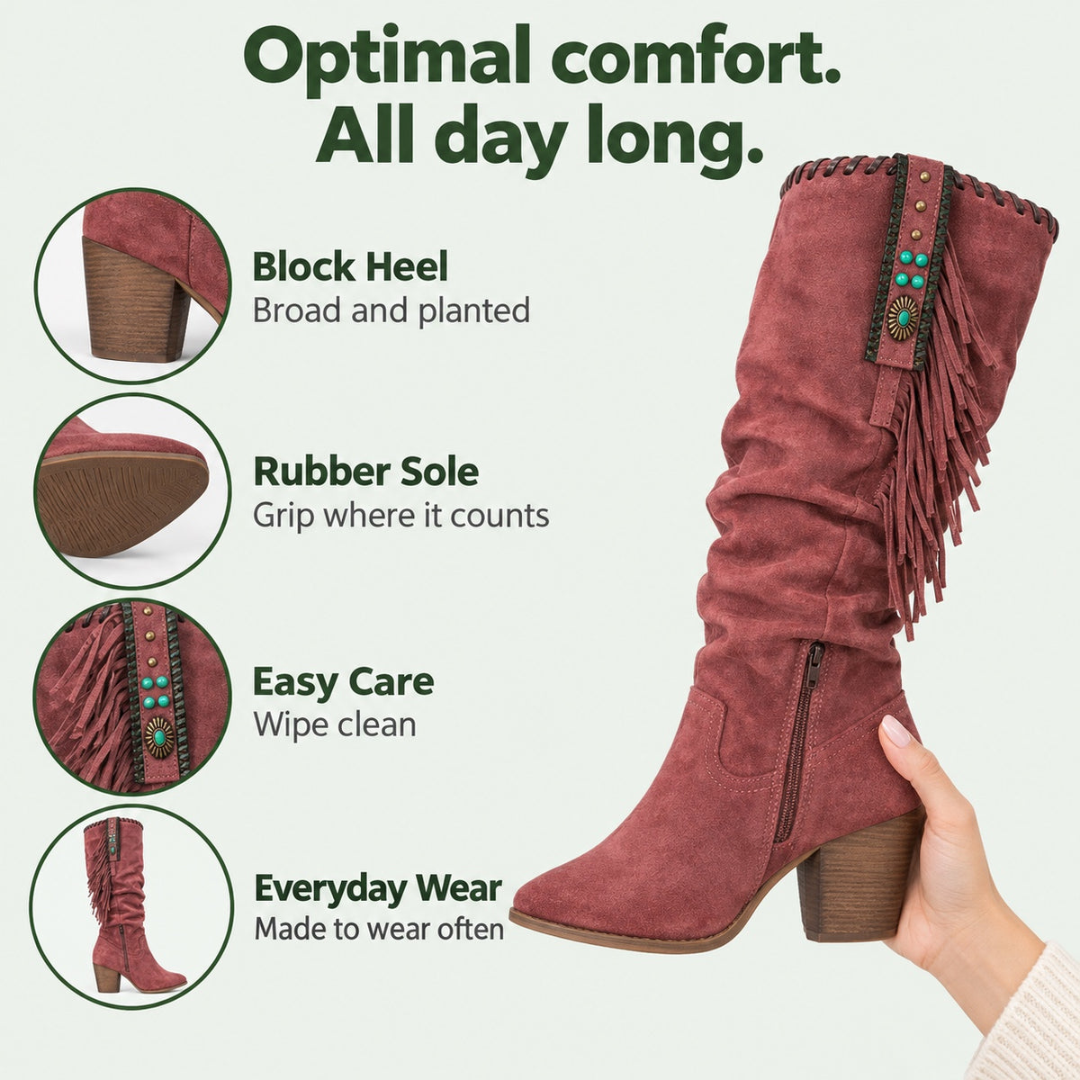 Irma – Women's Comfort Boots, features