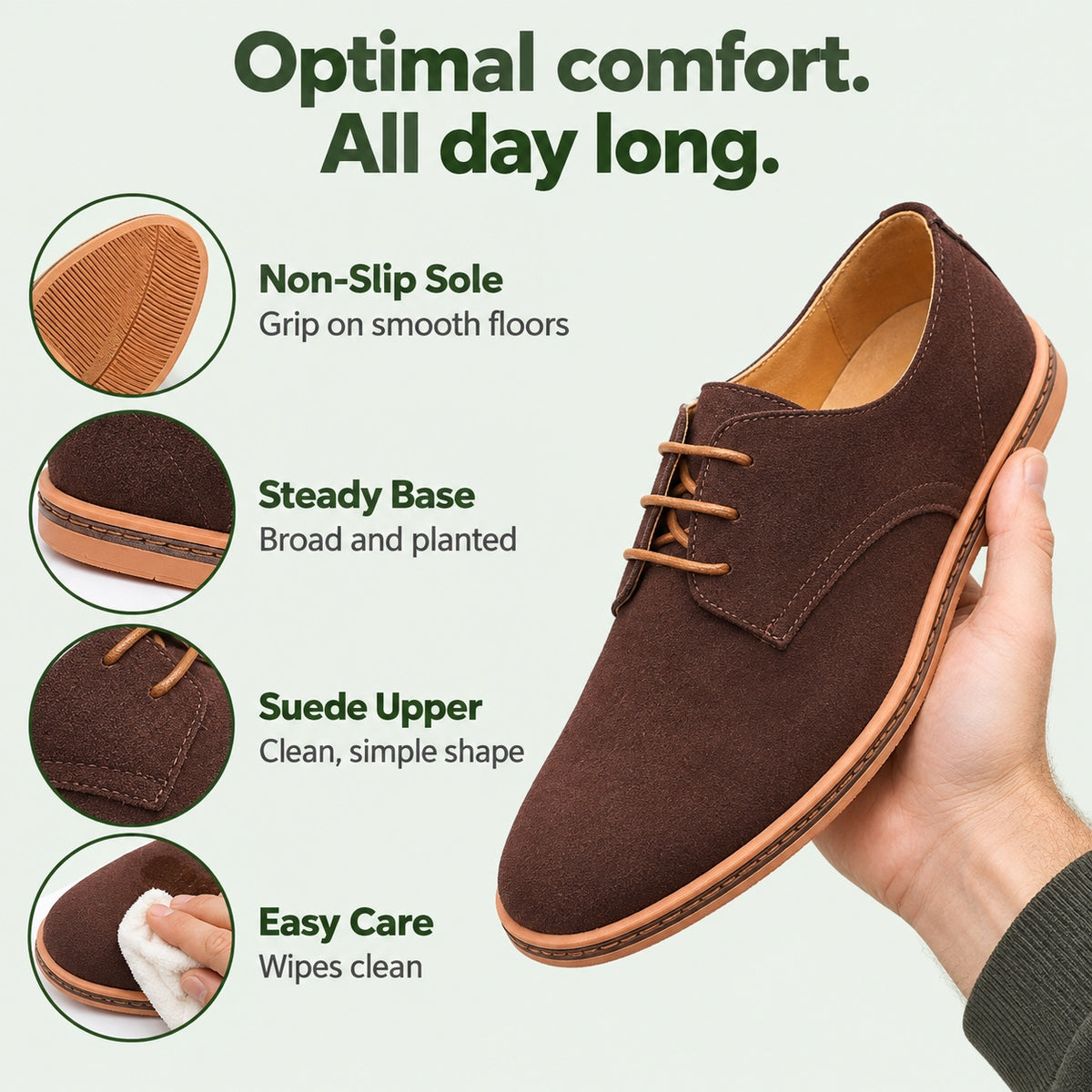 Isaac – Men's Orthopedic Shoes, features