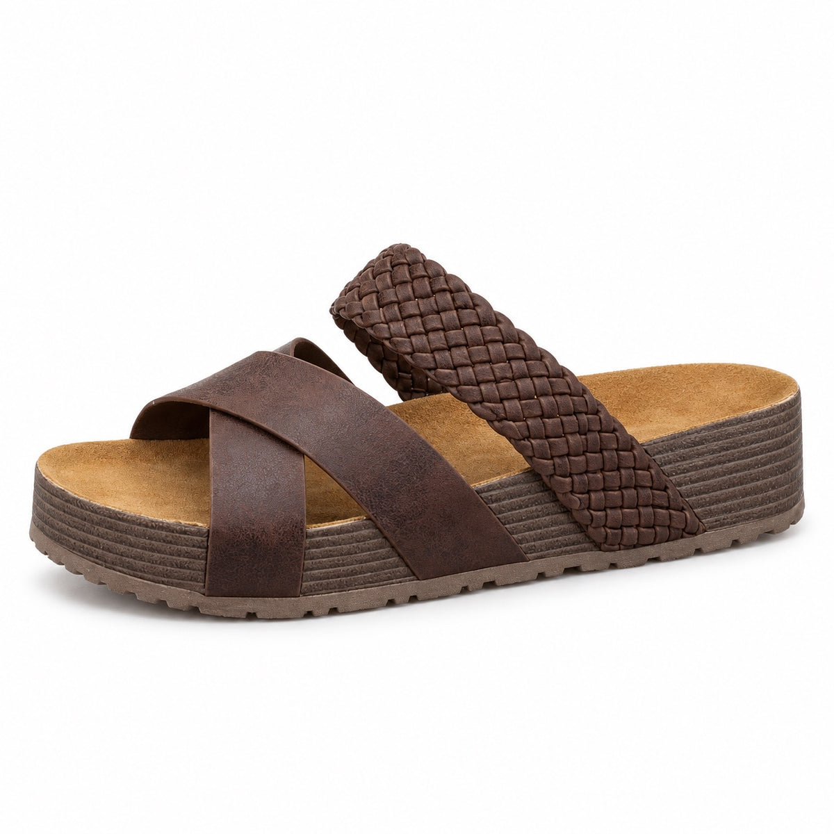 Jarvis – Unisex Wide Toe Box Sandals in Brown