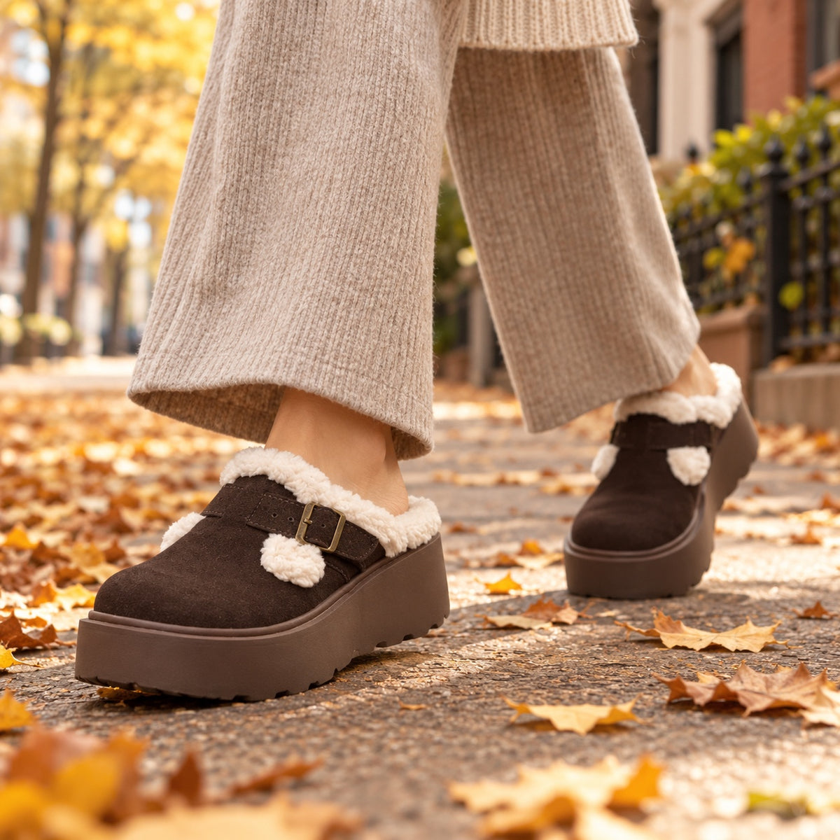 Jeanette – Women's Comfort Clogs, worn on a walk