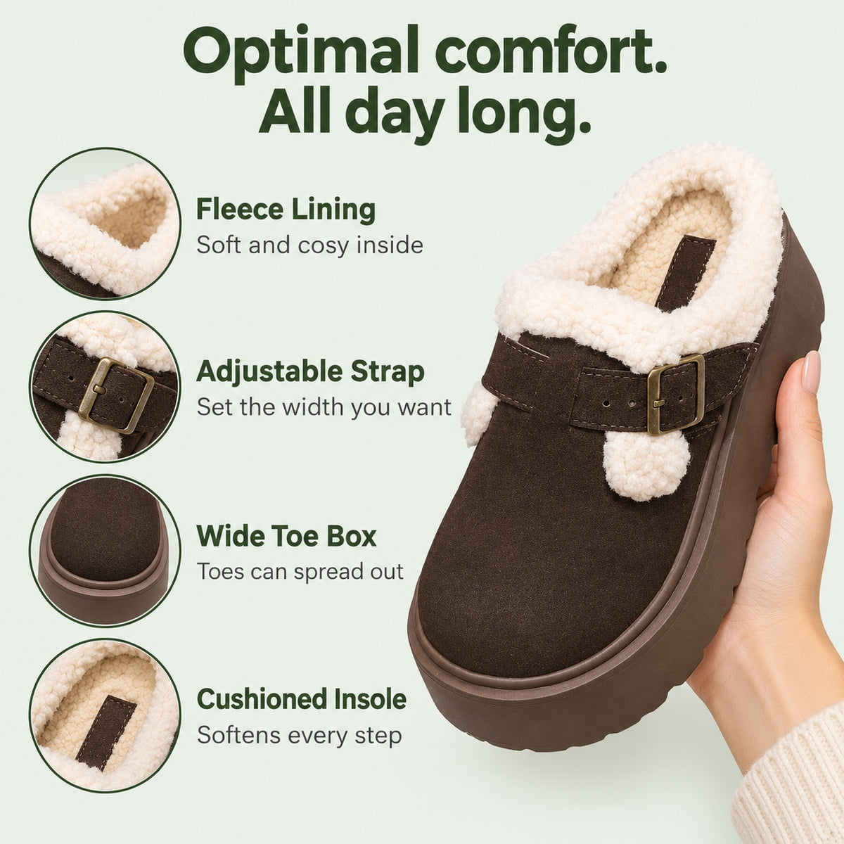 Jeanette – Women's Comfort Clogs, features