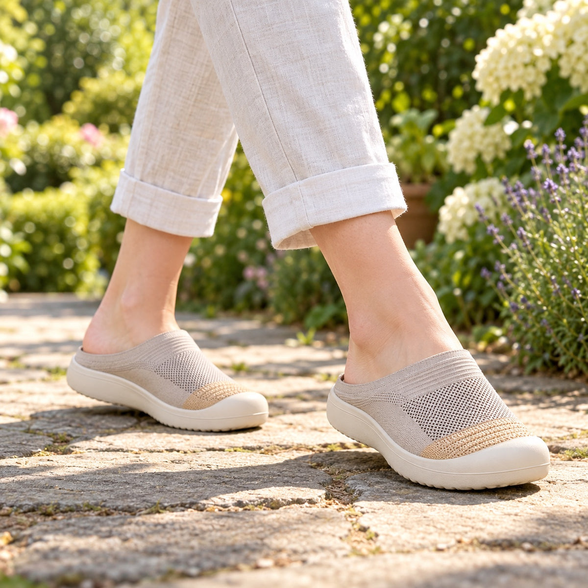 Jeannie – Women's Wide Toe Box Shoes, worn on a walk