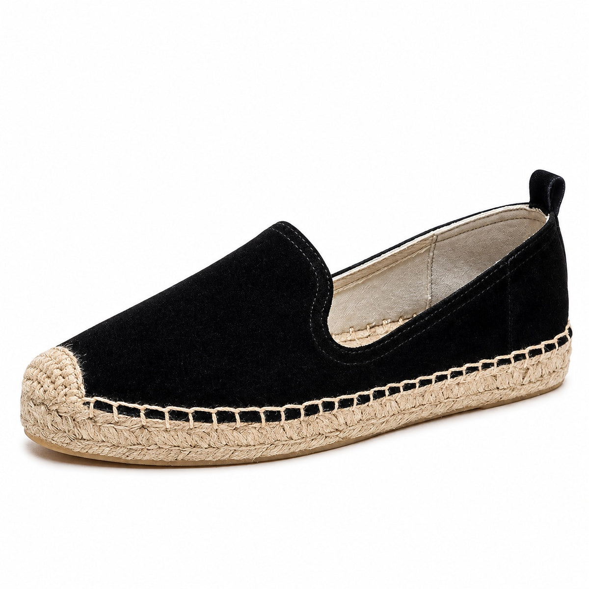 Jennie – Women's Wide Toe Box Loafers in Black Velvet