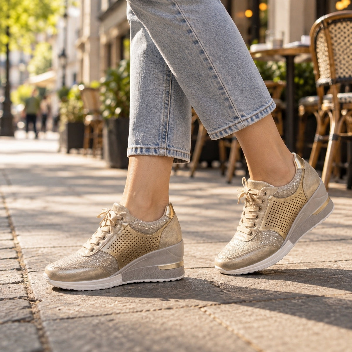 Jennings – Unisex Orthopedic Sneakers, worn on a walk