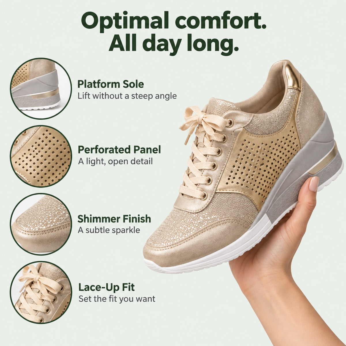 Jennings – Women's Orthopedic Sneakers, features