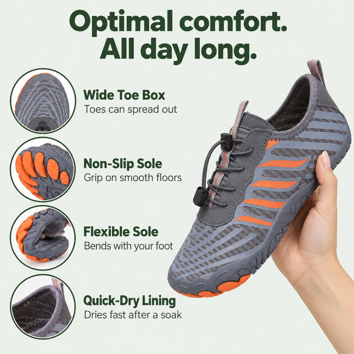 Jerome – Unisex Orthopedic Sneakers, features
