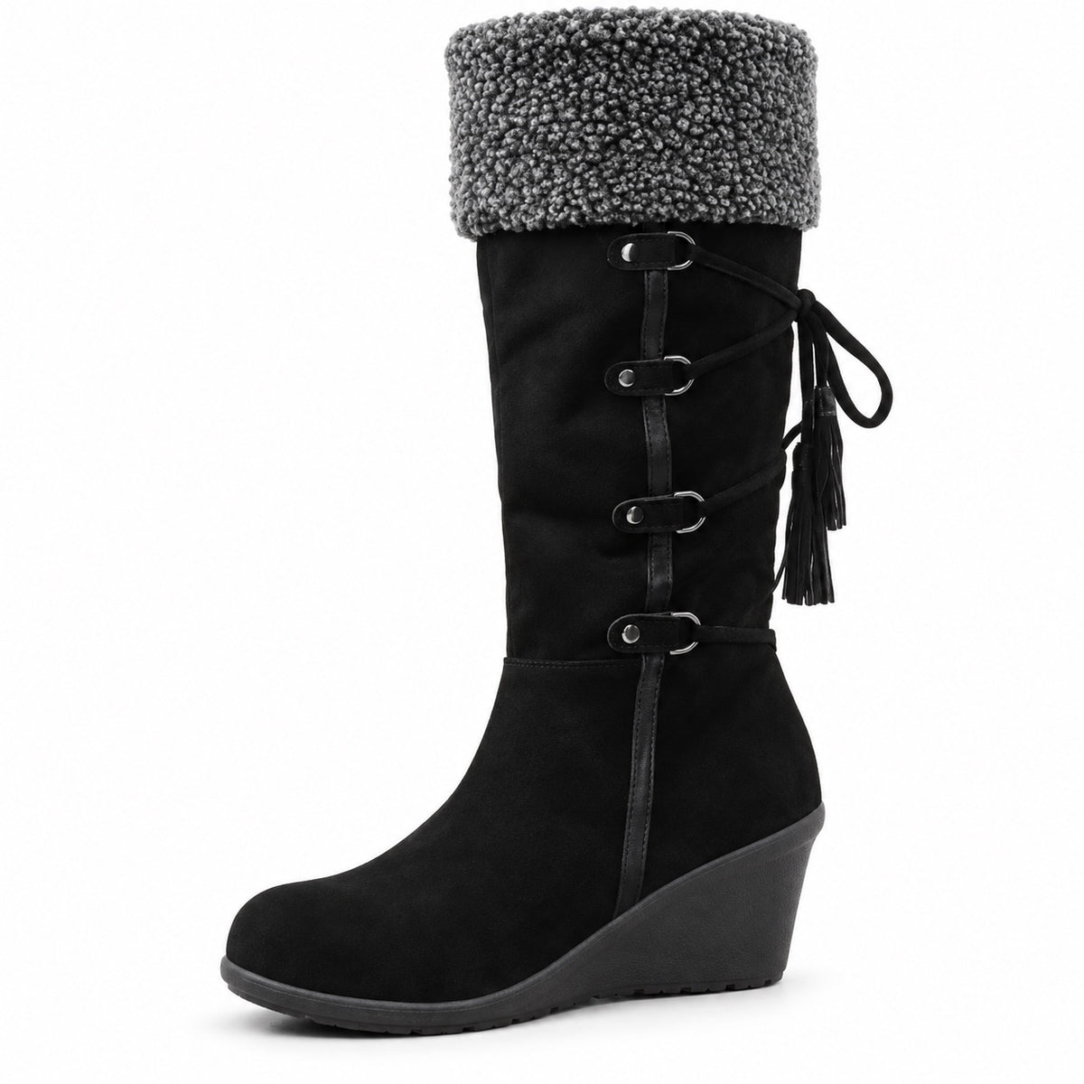 Jill – Women's Wide Calf Boots in Black