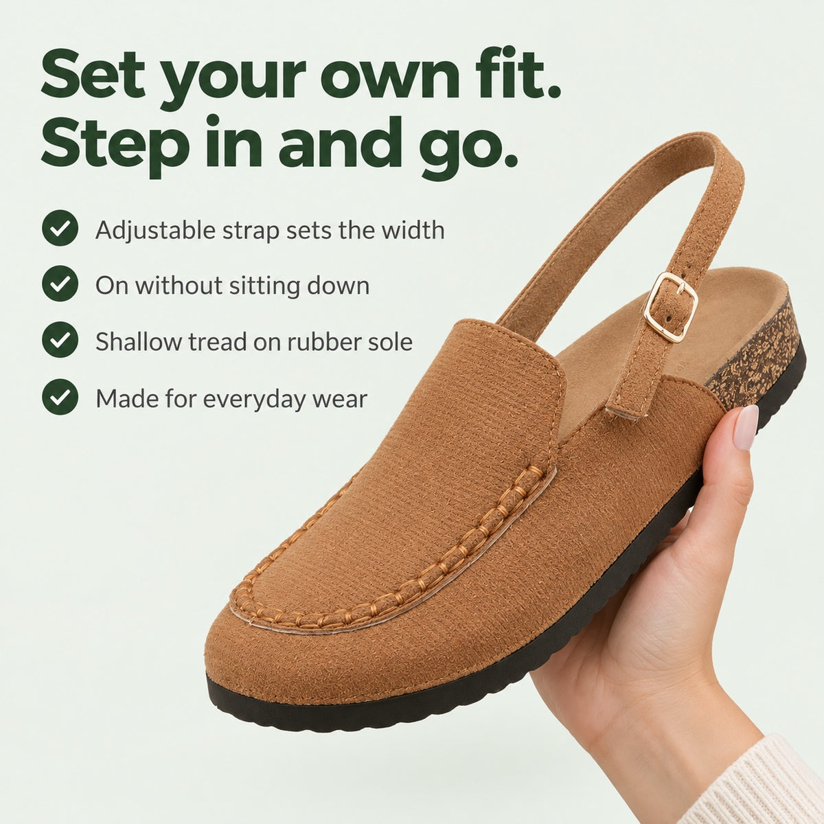 Johanna – Women's Slingback Clogs, key benefits