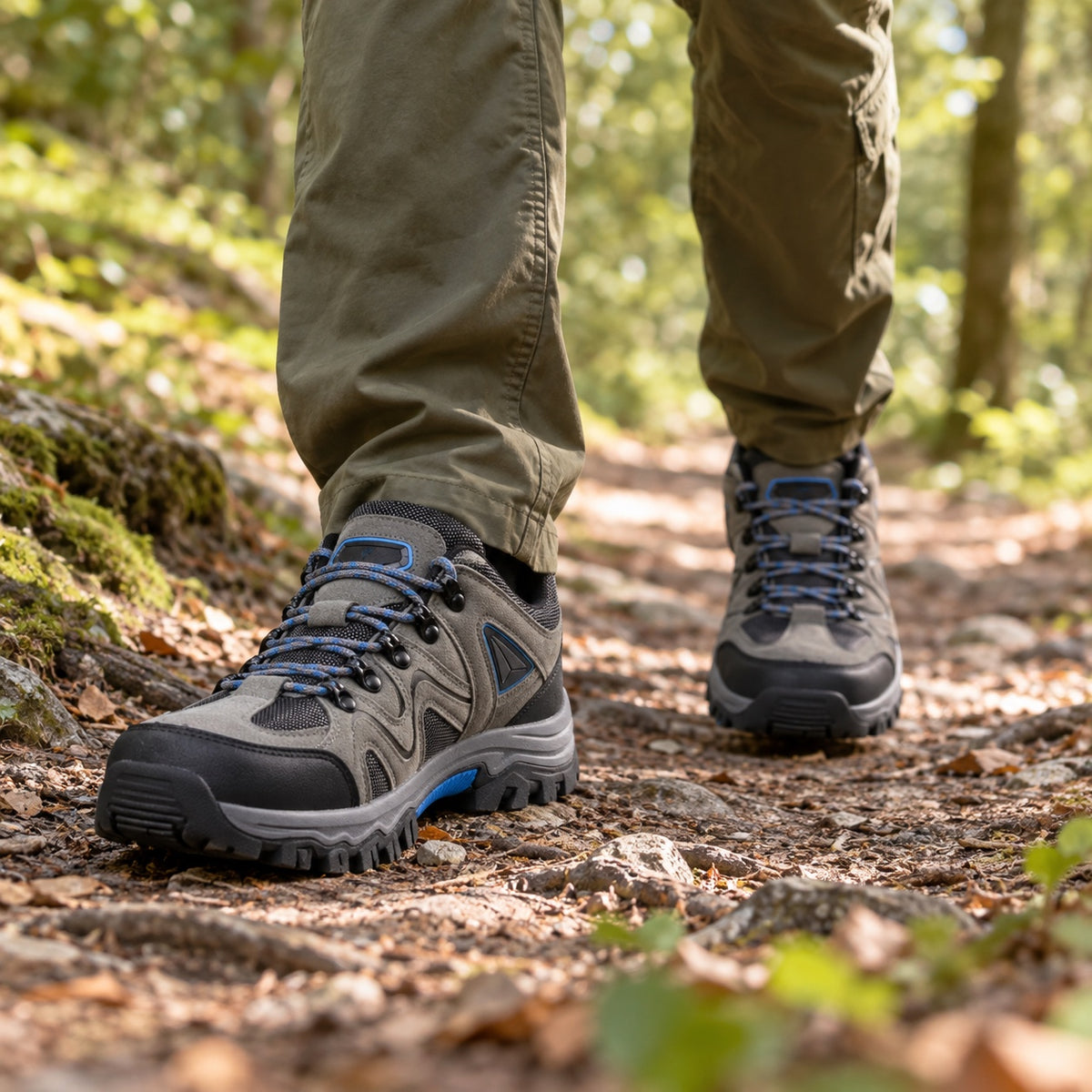 Johnathan – Men's Non-Slip Shoes, worn on a walk