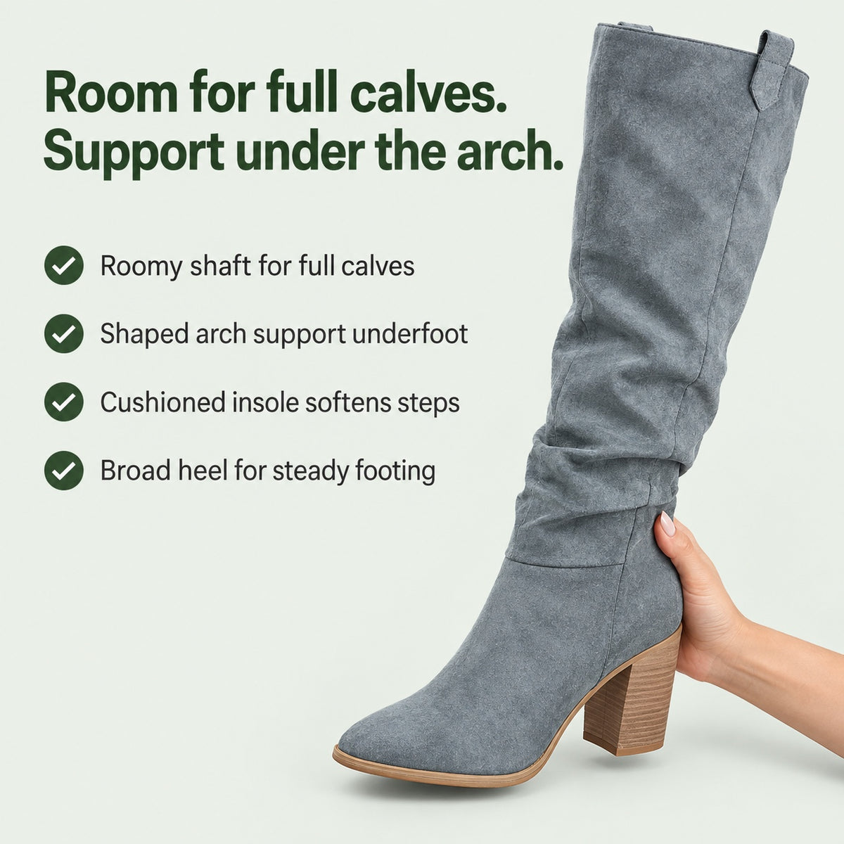 Kara – Women's Wide Calf Boots, key benefits