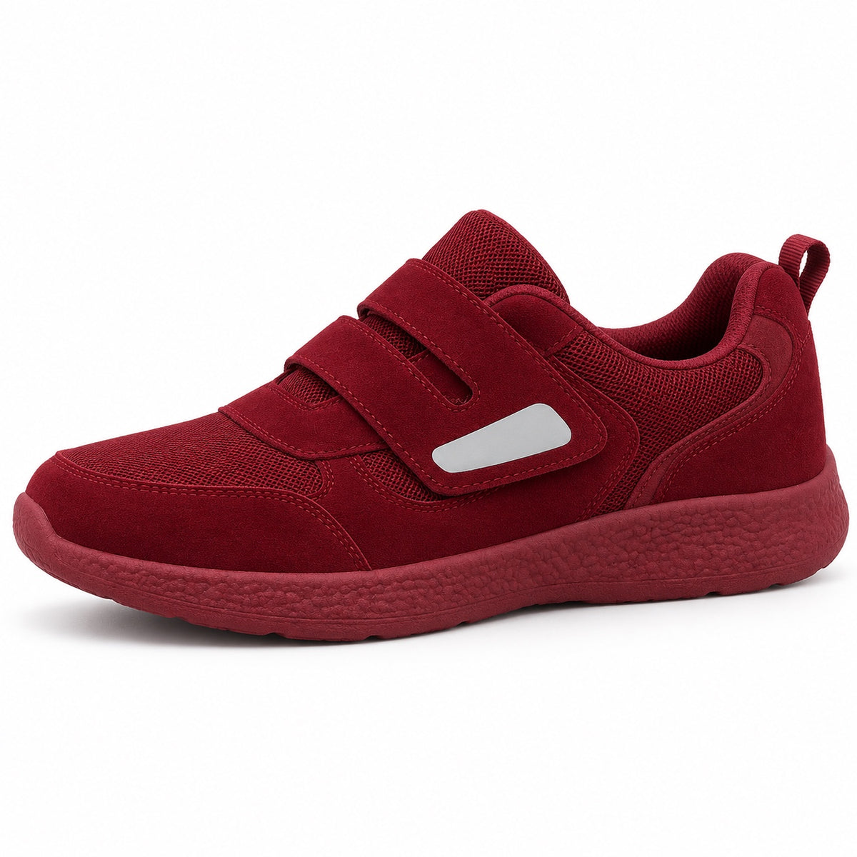 Kayla – Women's Wide Toe Box Sneakers in WINE RED