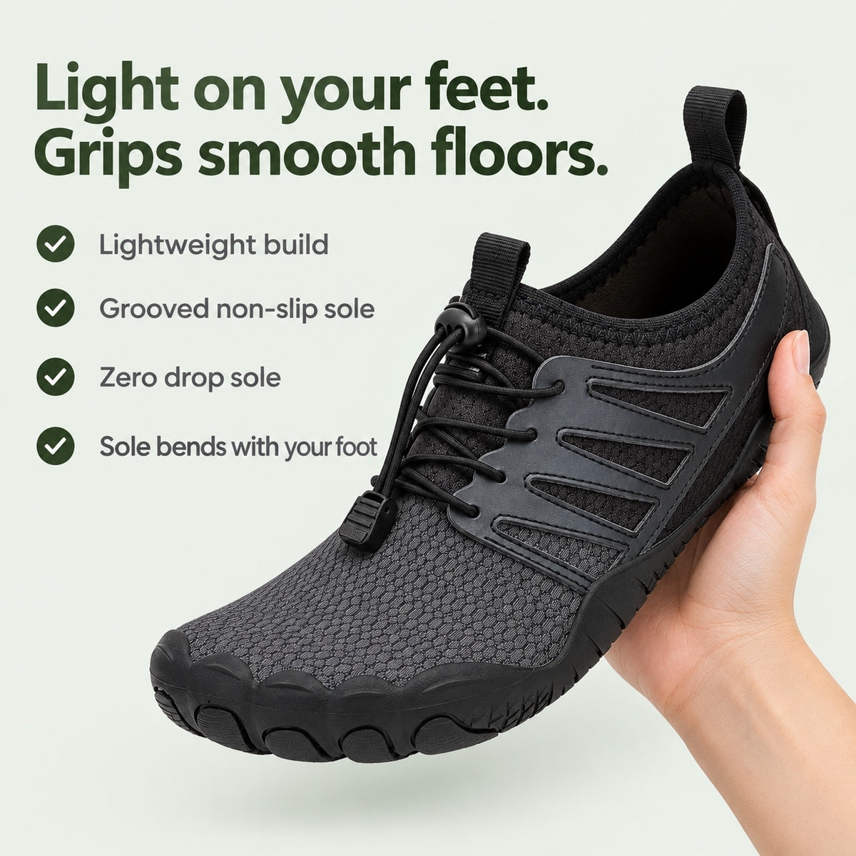 Kelsey – Unisex Barefoot Shoes, key benefits