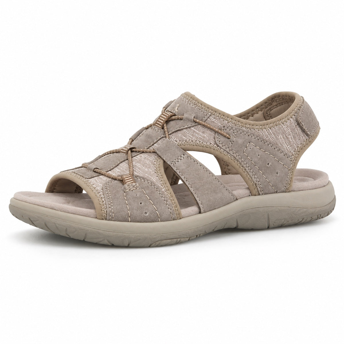 Kerry – Unisex Wide Toe Box Sandals in Khaki
