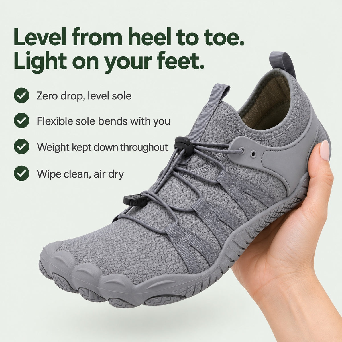 Klein – Unisex Barefoot Shoes, key benefits