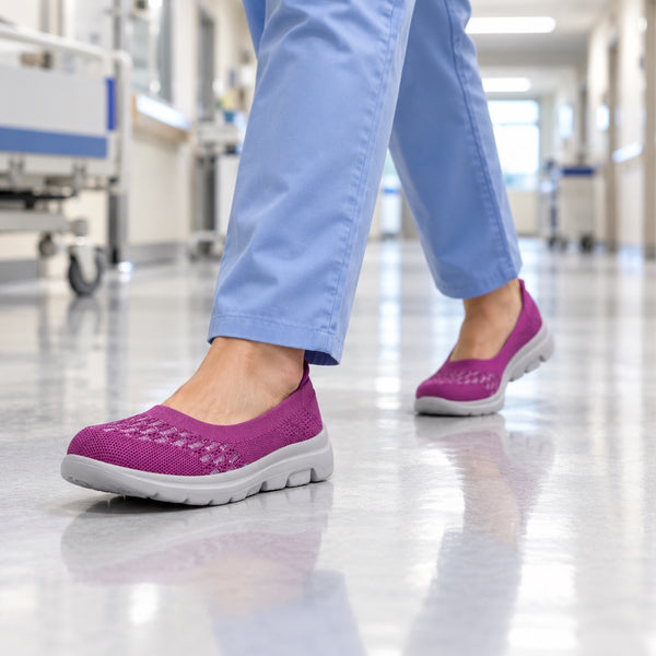 Kristen – Women's Nursing Shoes, worn on a walk