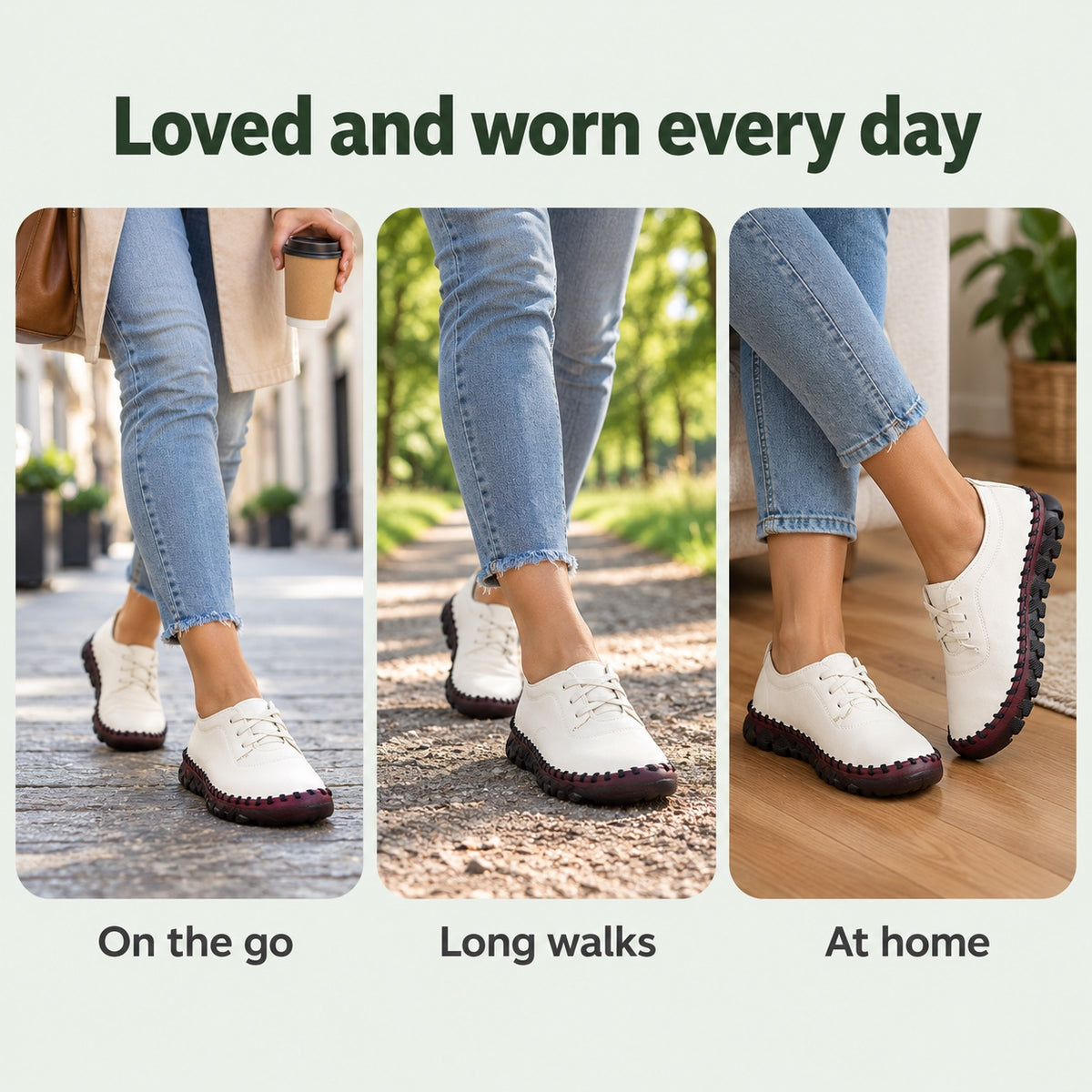 Kristi – Women's Orthopedic Lace-Up Shoes, worn every day