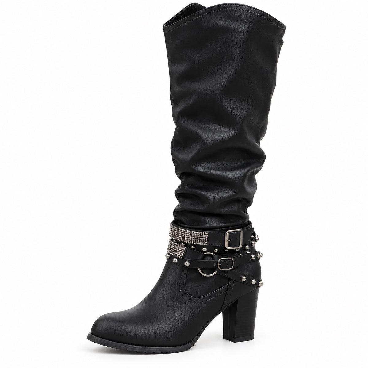Kristie – Women's Wide Calf Boots in Black
