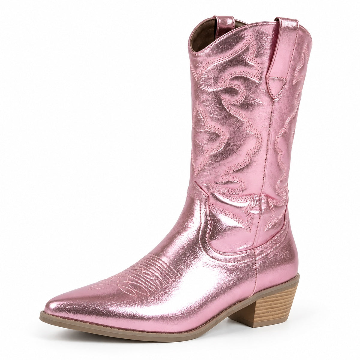 Kristin – Women's Wide Calf Boots in Pink
