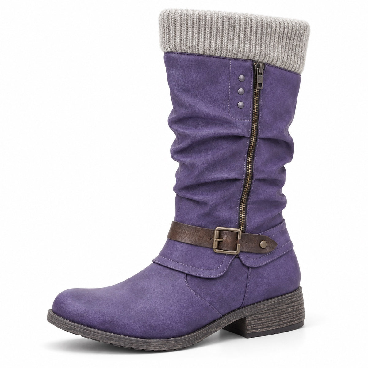 Kristine – Women's Comfort Boots in Purple