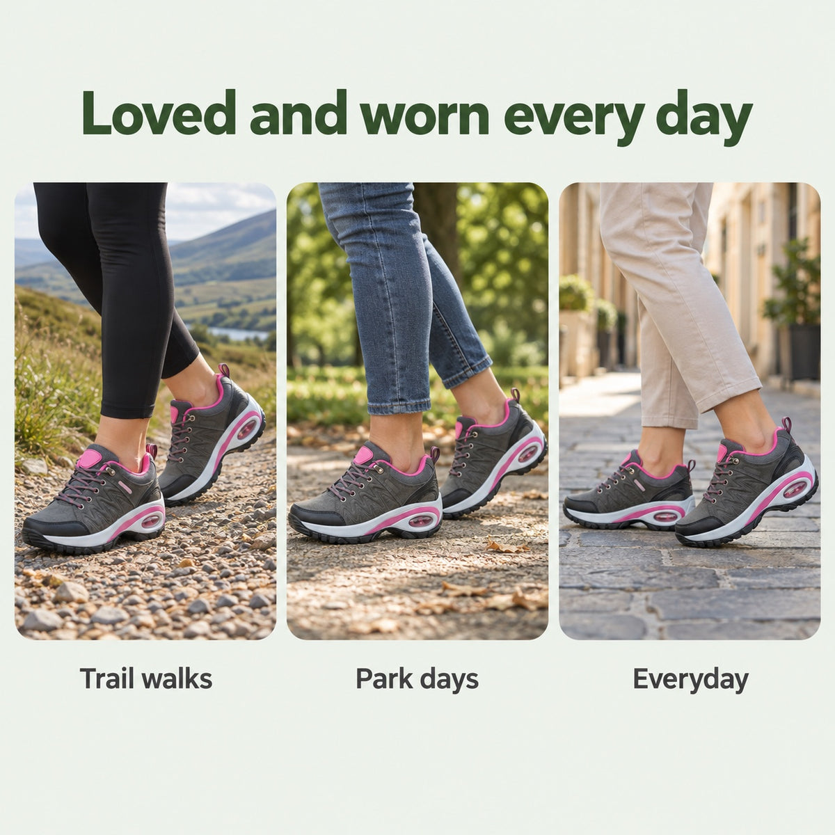 Kristy – Women's Walking Sneakers, worn every day