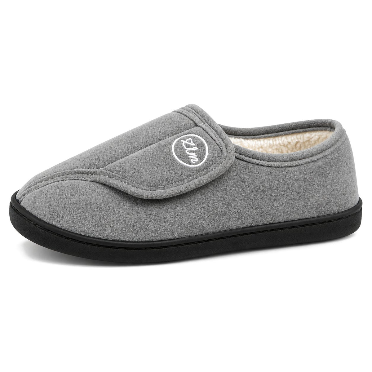 Lance – Men's Comfort Slippers in Gray