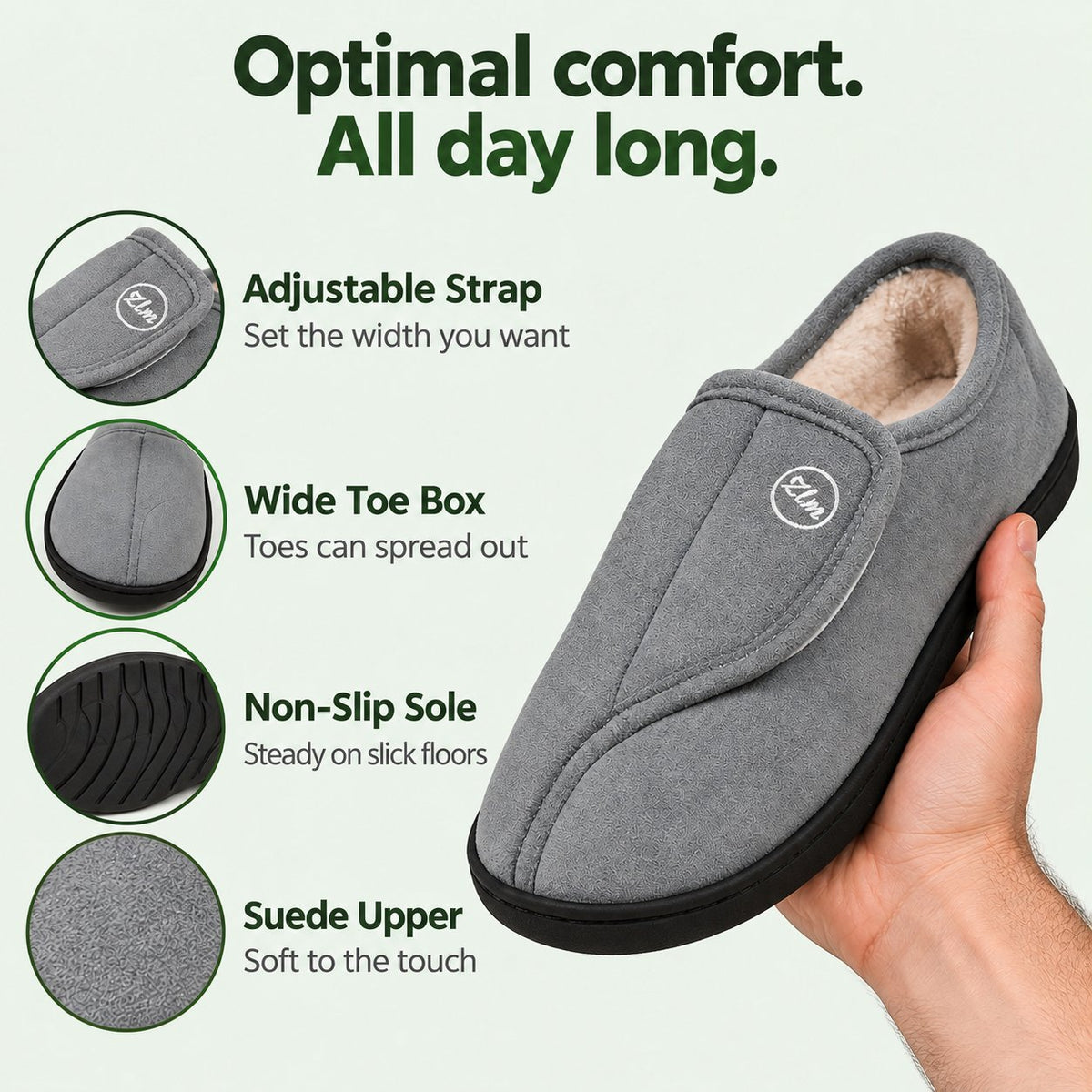 Lance – Men's Comfort Slippers, features