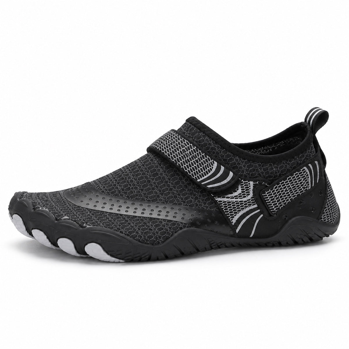 Lane – Unisex Barefoot Sneakers in Black