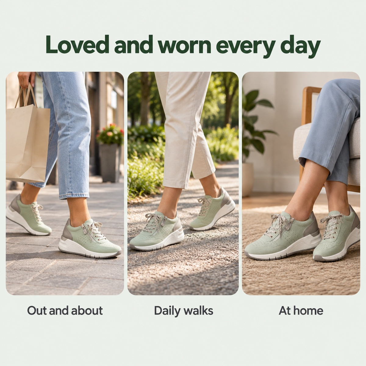 Larson – Women's Orthopedic Sneakers, worn every day