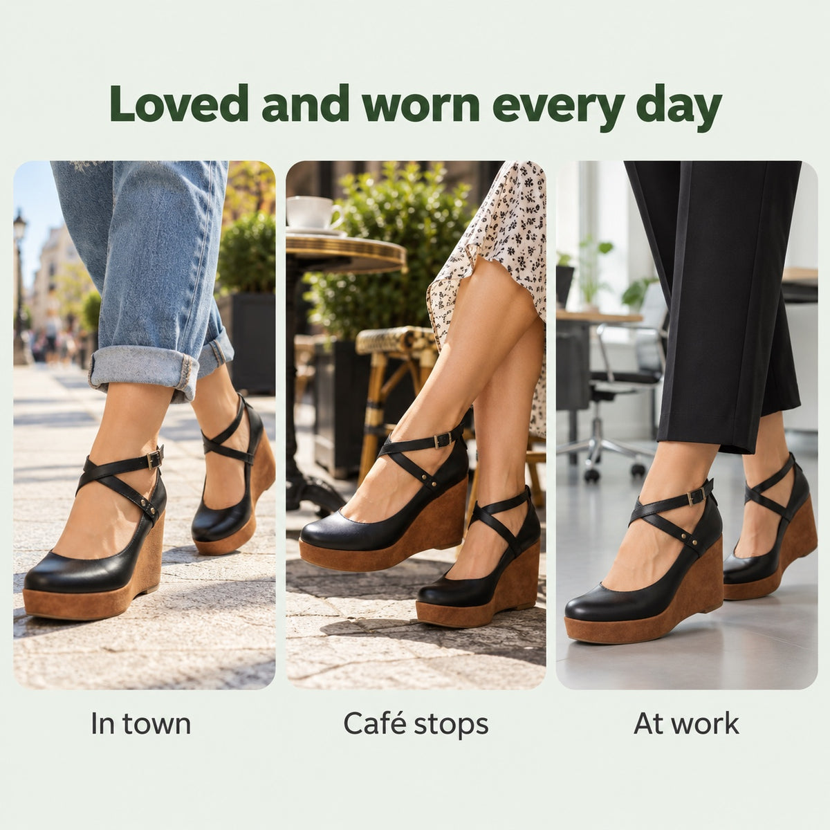 Lena – Women's Comfortable Sandals, worn every day