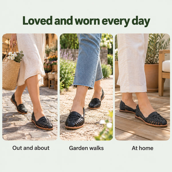 Lila – Women's Wide Toe Box Sandals, worn every day