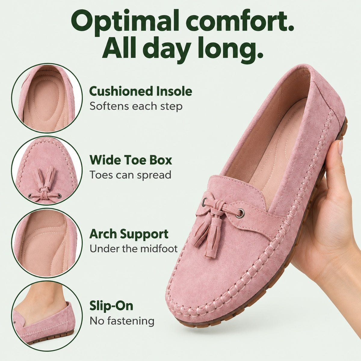 Lillian – Women's Orthopedic Loafers, features