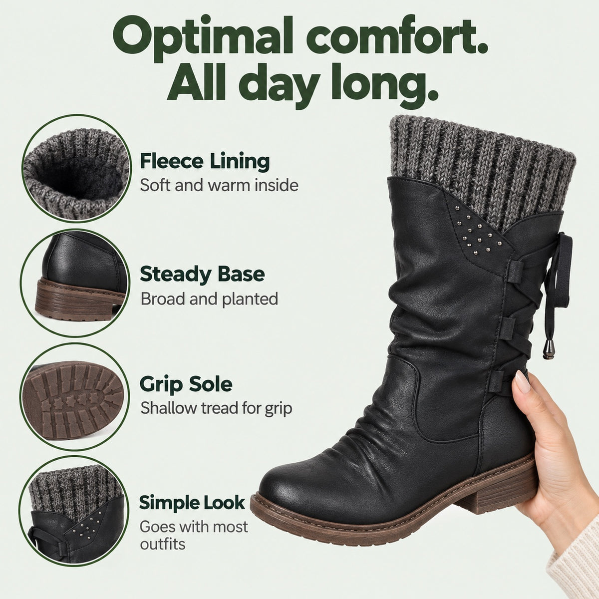 Lola – Women's Comfort Boots, features
