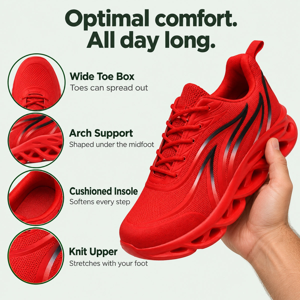 Lorenzo – Men's Walking Sneakers, features
