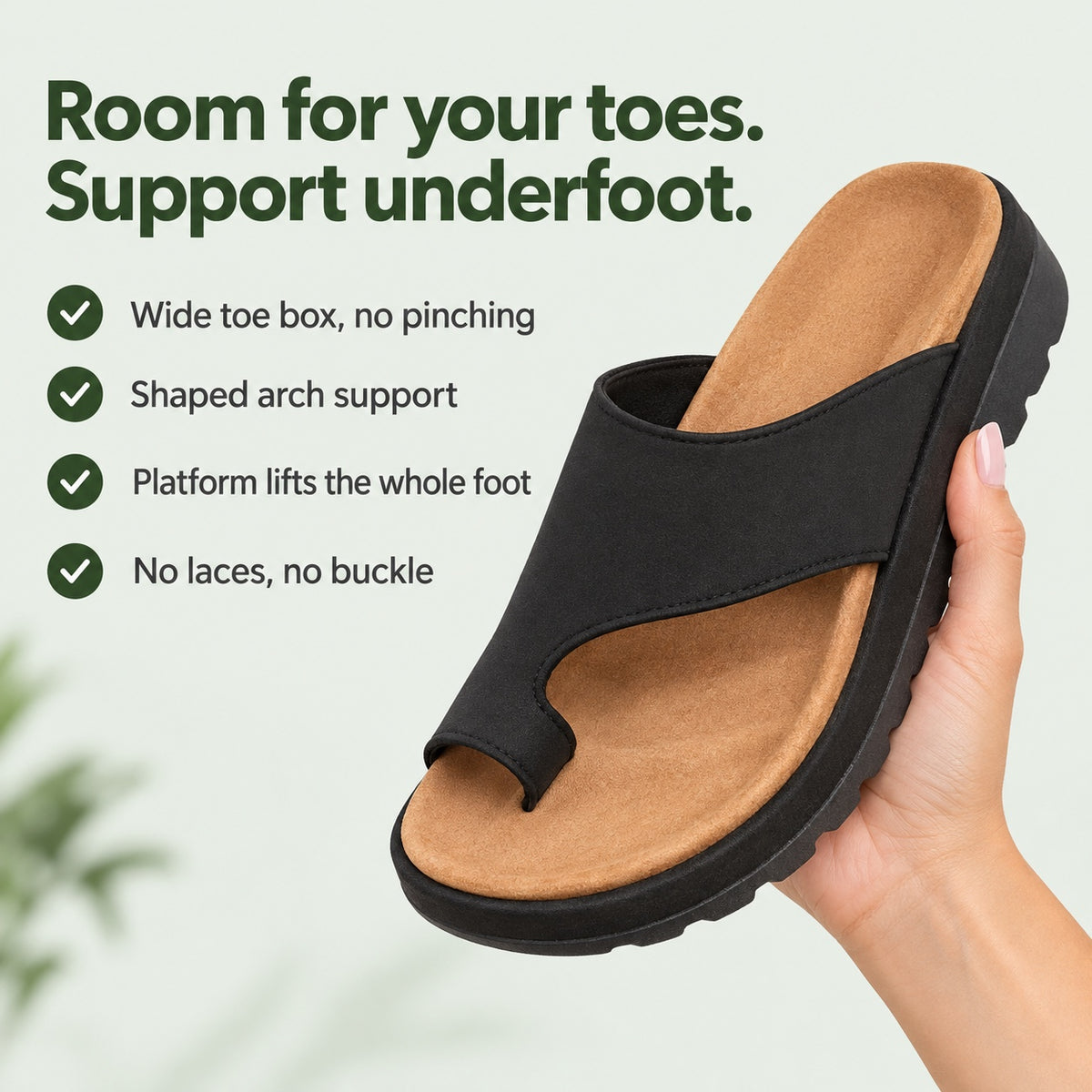 Louise – Women's Wide Toe Box Sandals, key benefits