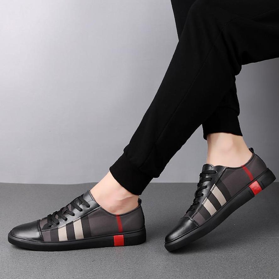 Men's Anti-slip Leather Shoes - Casual - Light weight