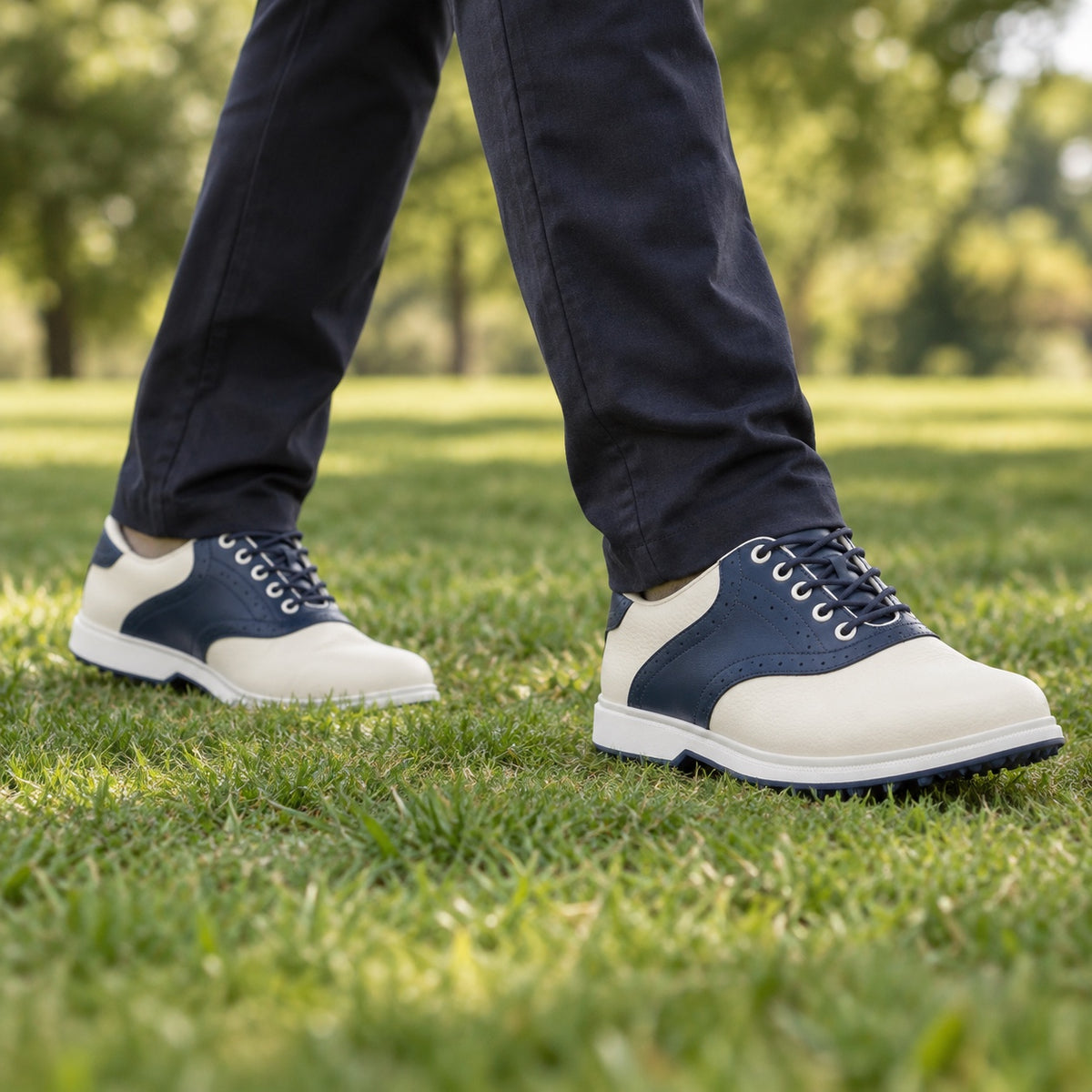 Lucas – Men's Non-Slip Shoes, worn on a walk