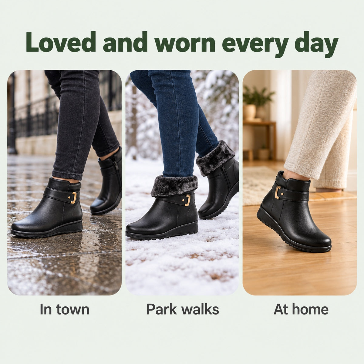 Lucy – Women's Comfort Boots, worn every day