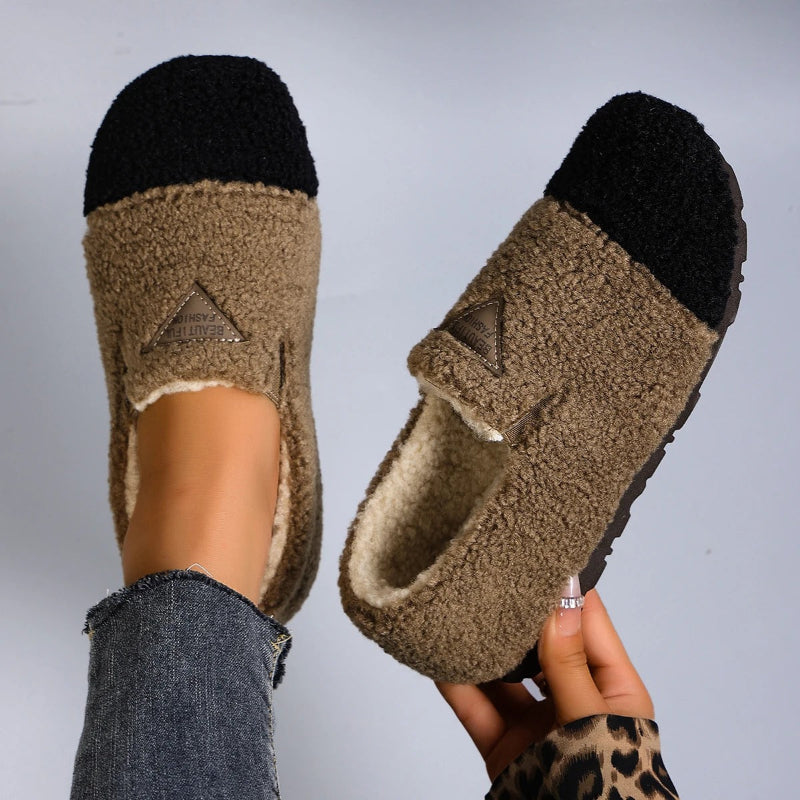 Women's Warm Plush Lined Moccasin Slippers