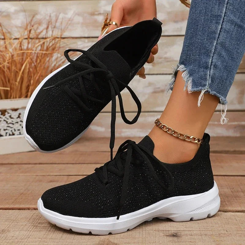 Women's Breathable Knit Mesh Sport Sneakers