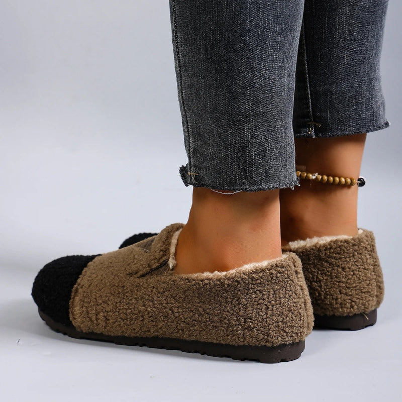 Women's Warm Plush Lined Moccasin Slippers