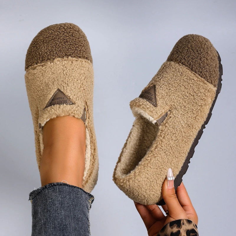 Women's Warm Plush Lined Moccasin Slippers