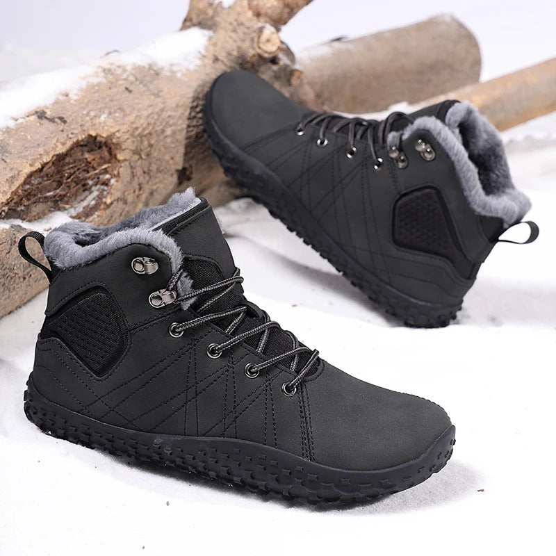 Wide Fit Barefoot Snow Boots with Cozy Lining (Unisex)